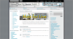 Desktop Screenshot of maxforlive.com