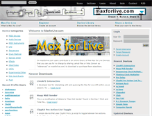 Tablet Screenshot of maxforlive.com